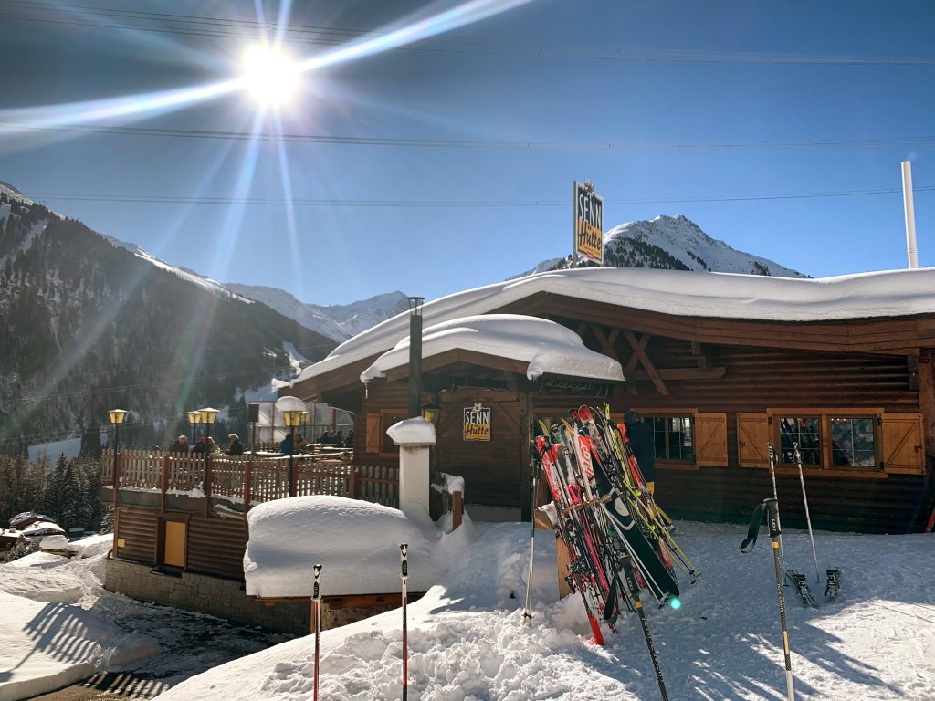 Sennhütte im Winter in St. Anton am Arlberg 