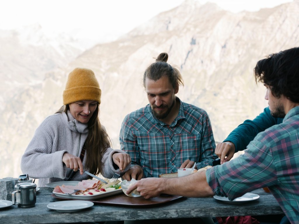 Pause auf der Kaltenberghütte